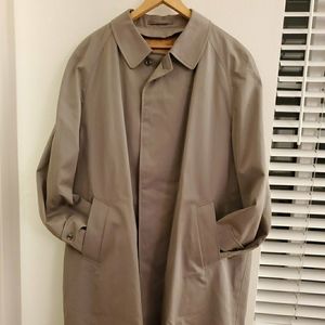 vintage men's burberry-style long coat